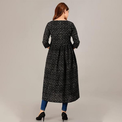 Jaipuri Cotton Long Printed Shrug/Jacket/Cape for Women