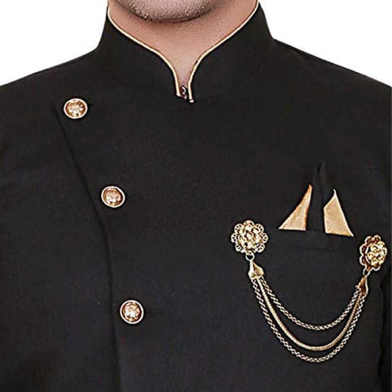 Fashion Men's Solid Sherwani Set