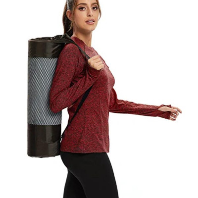 Thermal Long Sleeve Running Shirt Workout Tops Moisture Wicking Athletic Shirts with Thumb Holes
